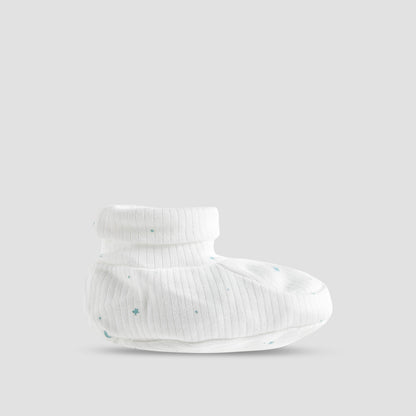Juniors Boys Booties with Ribbed Texture - Soft Fabric - Set of 2