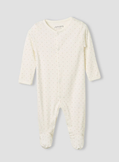 Juniors Round Neck Sleepsuit with Snap Button Closure - Long Sleeves - Set of 2-baby-girls-clothing-nightwear-sleepsuits-image-3