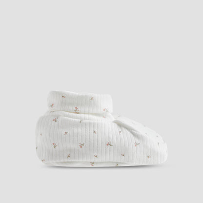 Juniors Girls Booties with Ribbed Texture - Soft Fabric - Set of 2