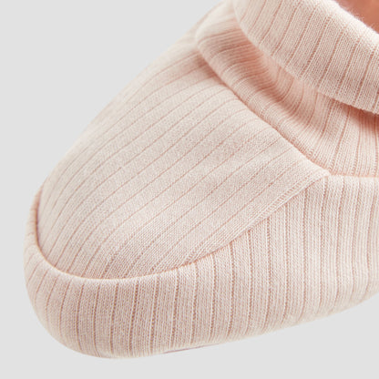 Juniors Girls Booties with Ribbed Texture - Soft Fabric - Set of 2