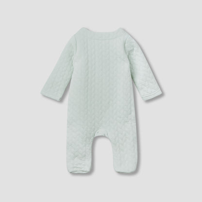 Juniors Jacquard Textured Sleepsuit with Long Sleeves