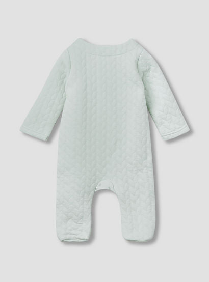 Juniors Jacquard Textured Sleepsuit with Long Sleeves-baby-girls-clothing-nightwear-sleepsuits-image-2