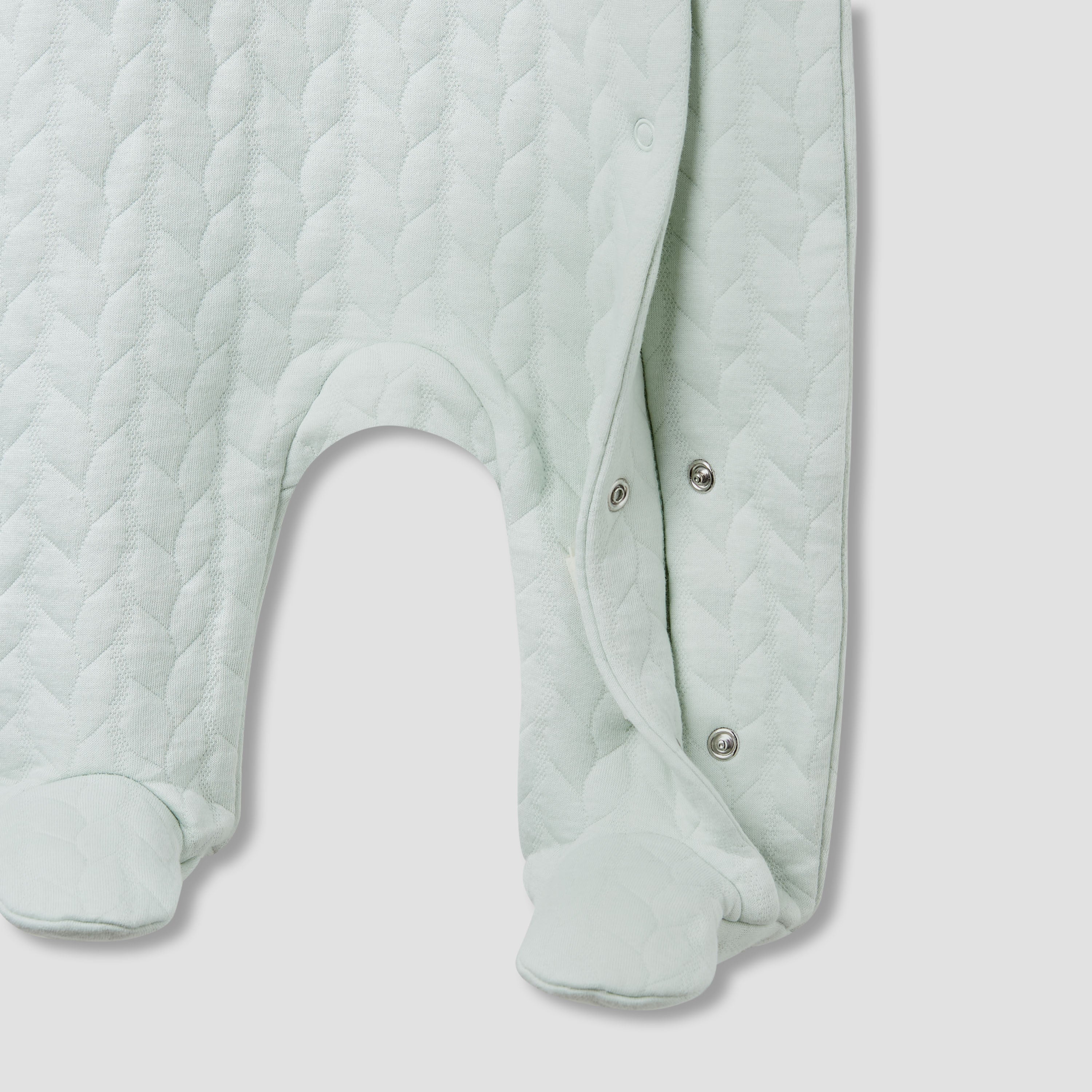 Juniors Jacquard Textured Sleepsuit with Long Sleeves