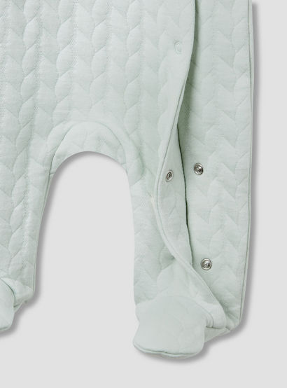Juniors Jacquard Textured Sleepsuit with Long Sleeves-baby-girls-clothing-nightwear-sleepsuits-image-5