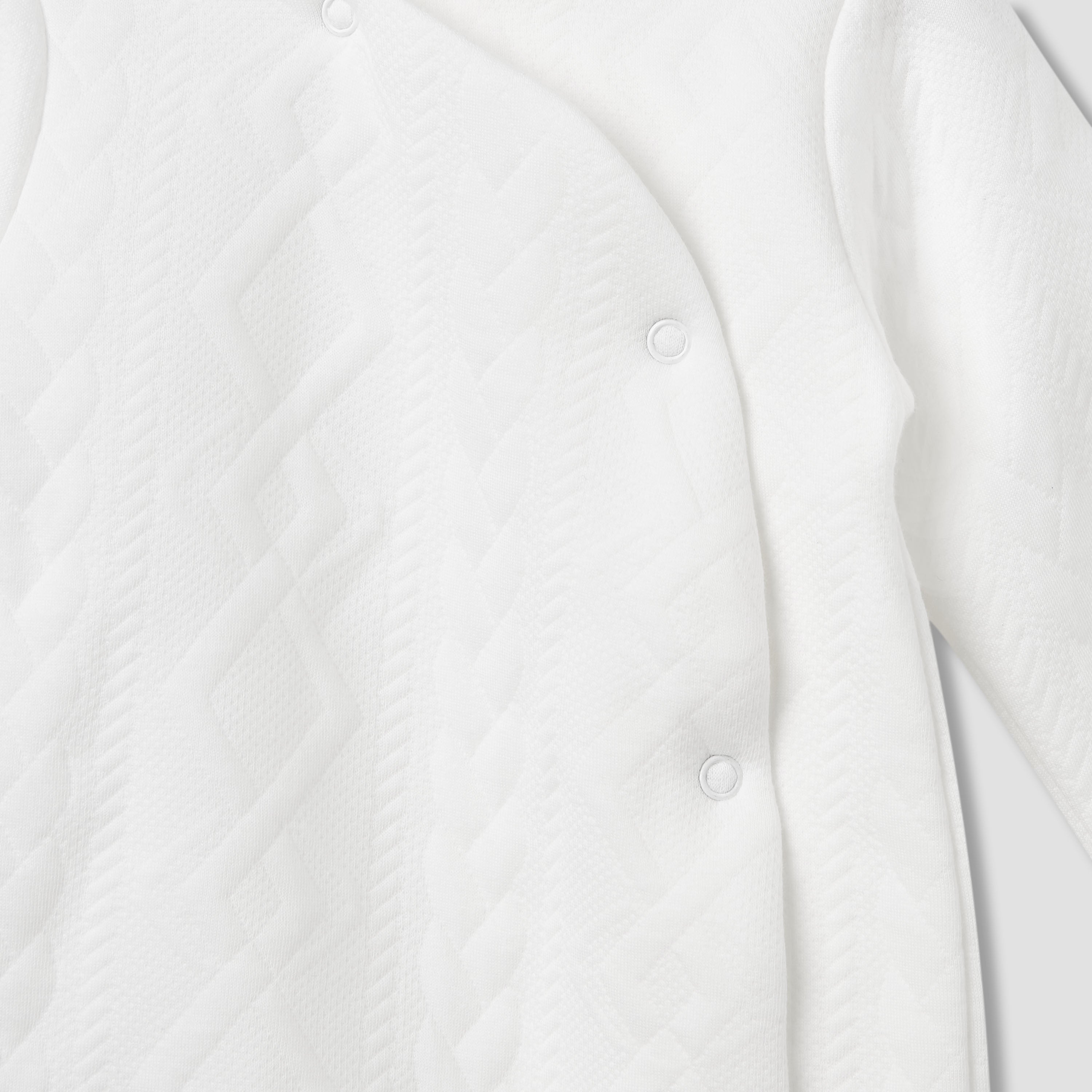 Juniors Jacquard Textured Sleepsuit with Long Sleeves
