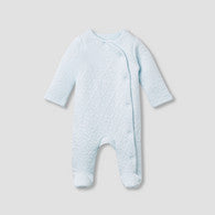 Juniors Bunny Jacquard Padded Sleepsuit with Long Sleeves-undefined-image-1