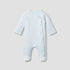 Juniors Bunny Jacquard Padded Sleepsuit with Long Sleeves - Blue / 9-12 mths