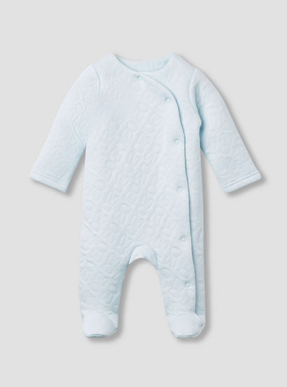 Juniors Bunny Jacquard Padded Sleepsuit with Long Sleeves-baby-boys-clothing-nightwear-sleepsuits-image-1