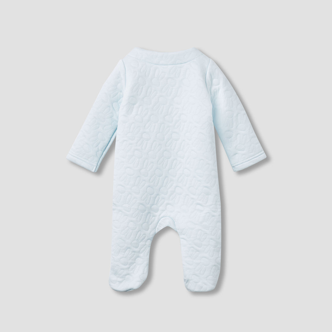Juniors Bunny Jacquard Padded Sleepsuit with Long Sleeves