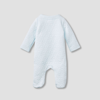 Juniors Bunny Jacquard Padded Sleepsuit with Long Sleeves