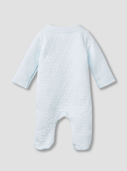 Juniors Bunny Jacquard Padded Sleepsuit with Long Sleeves-baby-boys-clothing-nightwear-sleepsuits-image-2