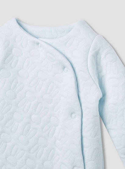 Juniors Bunny Jacquard Padded Sleepsuit with Long Sleeves-baby-boys-clothing-nightwear-sleepsuits-image-3