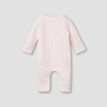 Juniors Jacquard Textured Sleepsuit with Long Sleeves