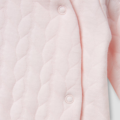 Juniors Jacquard Textured Sleepsuit with Long Sleeves