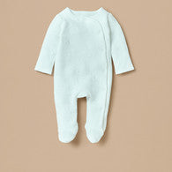 Giggles Jacquard Padded Closed Feet Sleepsuit with Button Closure-undefined-image-1