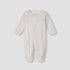 Giggles Leaf Print Sleepsuit with Long Sleeves - Cream / 12-18 mths