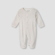 Giggles Leaf Print Sleepsuit with Long Sleeves-undefined-image-1