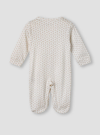 Giggles Leaf Print Sleepsuit with Long Sleeves-baby-girls-clothing-nightwear-sleepsuits-image-2