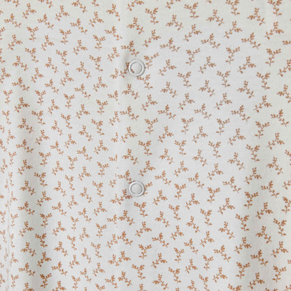 Giggles Leaf Print Sleepsuit with Long Sleeves