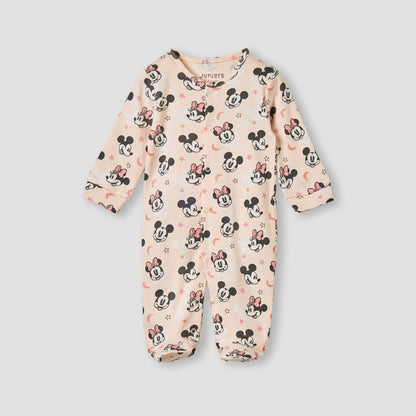 Juniors Minnie Mouse Print Sleepsuit with Long Sleeves - Pink / 12-18 mths