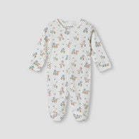 Juniors Bunny Print Sleepsuit with Long Sleeves-undefined-image-1