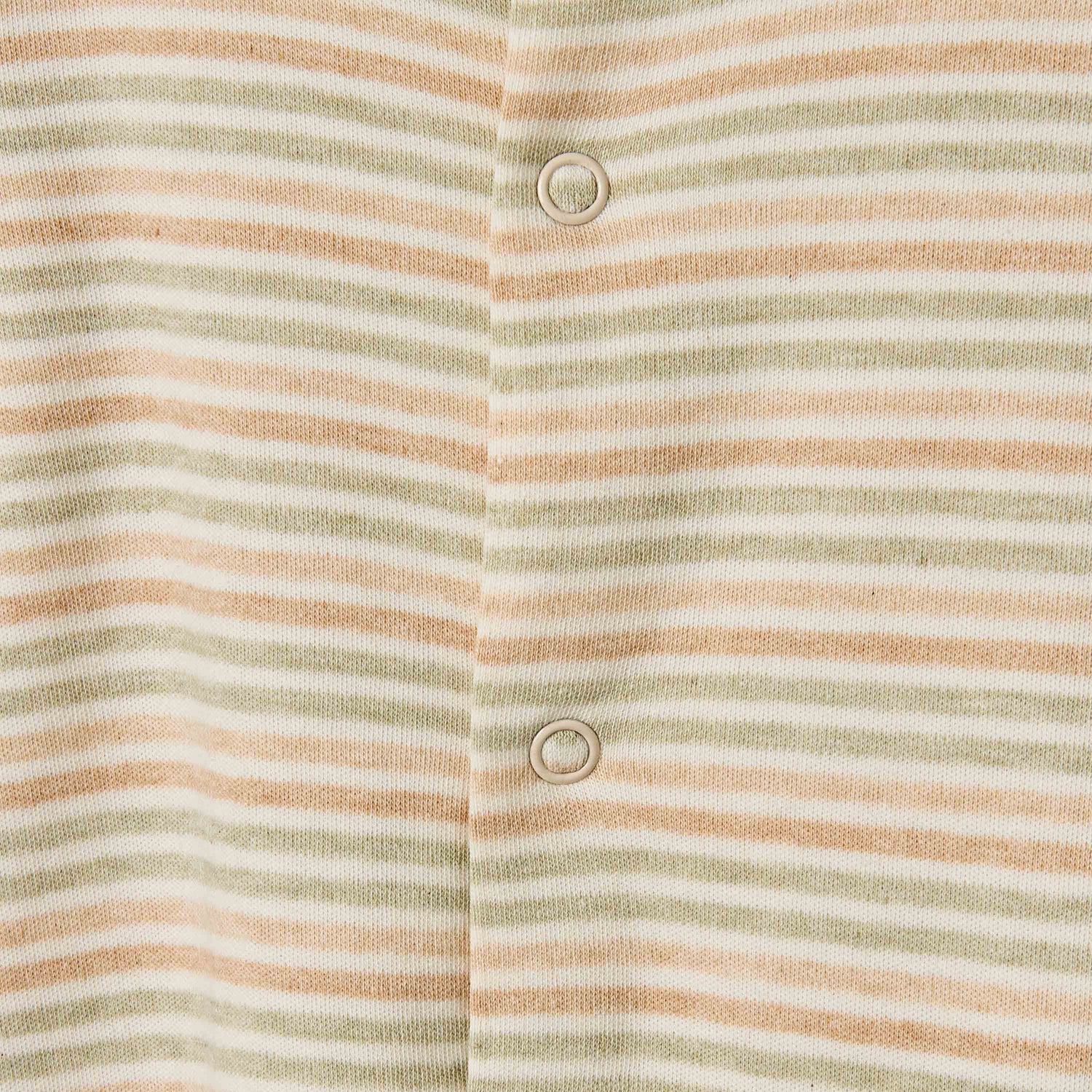 Juniors Striped Closed Feet Sleepsuit with Long Sleeves