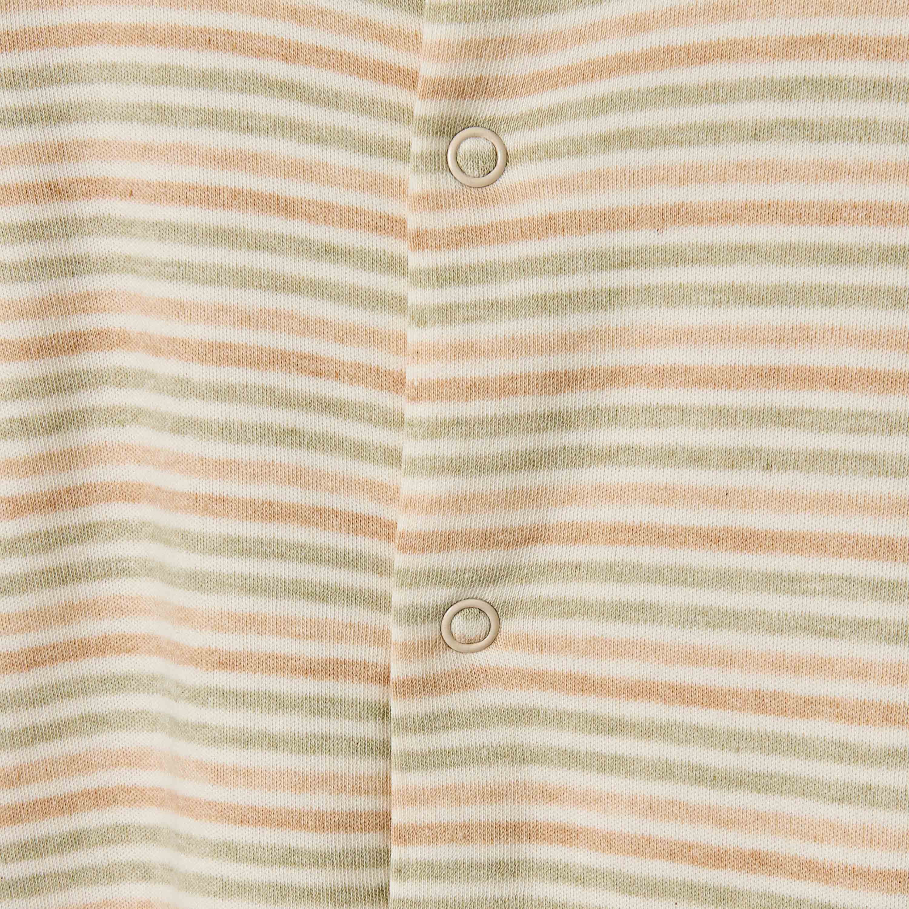 Juniors Striped Closed Feet Sleepsuit with Long Sleeves