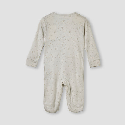 Juniors Stars Print Sleepsuit with Long Sleeves