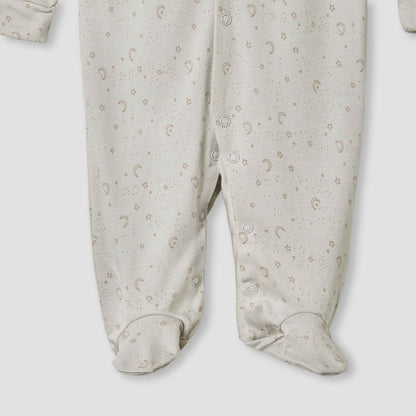 Juniors Stars Print Sleepsuit with Long Sleeves
