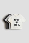 3-pack cotton T-shirts