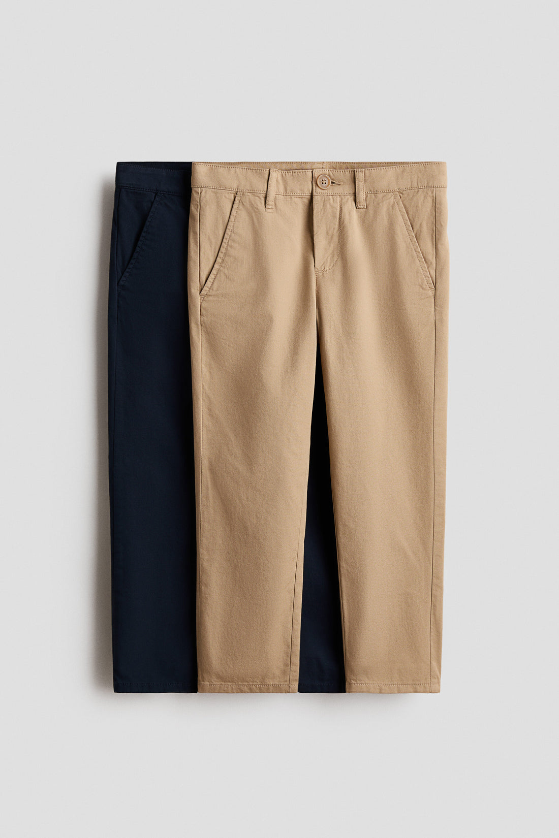 2-pack cotton twill chinos