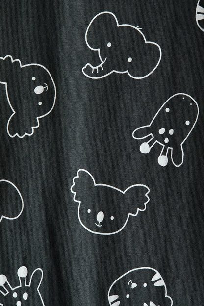 Patterned sleepsuit