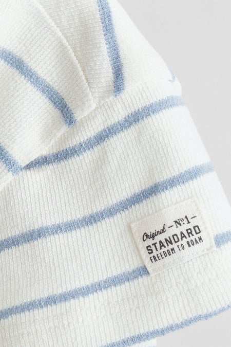 Textured jersey romper suit