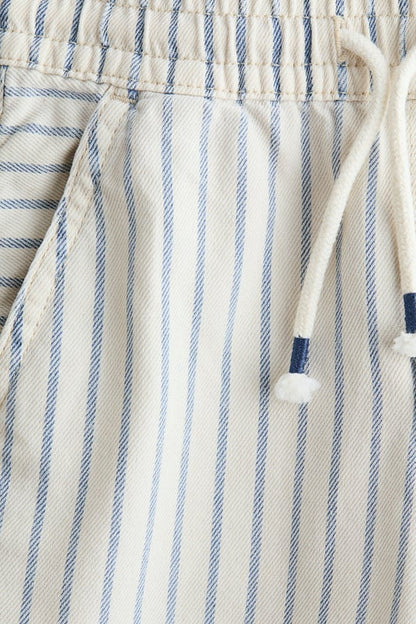 Twill pull-on trousers