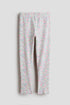 Printed jersey leggings - White Pink Floral / 9-10 Years