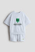 2-piece printed sweatshirt set - Light Grey Marl Minecraft / 9-10 Years