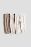 3-pack cotton jersey joggers