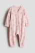 Patterned sleepsuit - Light Pink Cherries / 12-18 Months