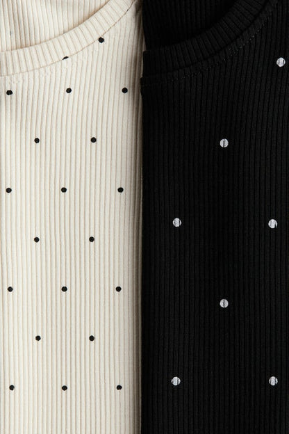 2-pack flounce-trimmed tops