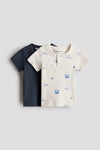 2-pack cotton Henley tops