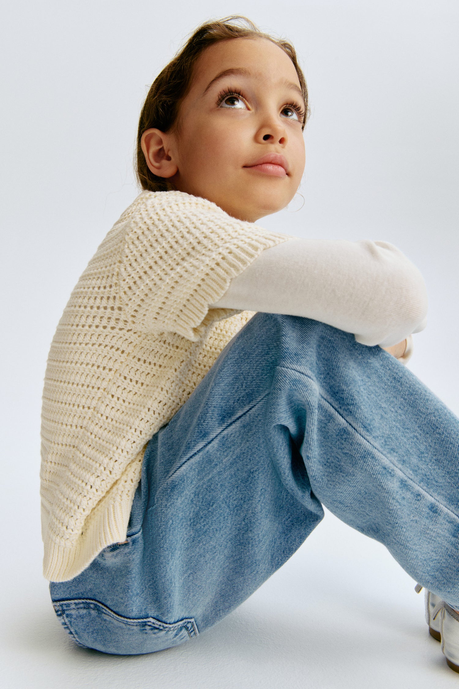 Relaxed paperbag jeans