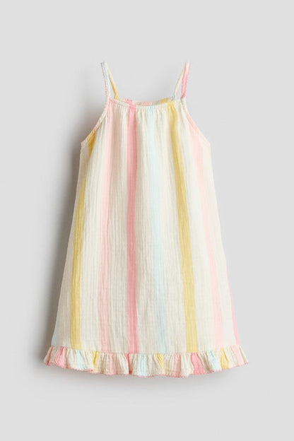 Flounced strappy dress
