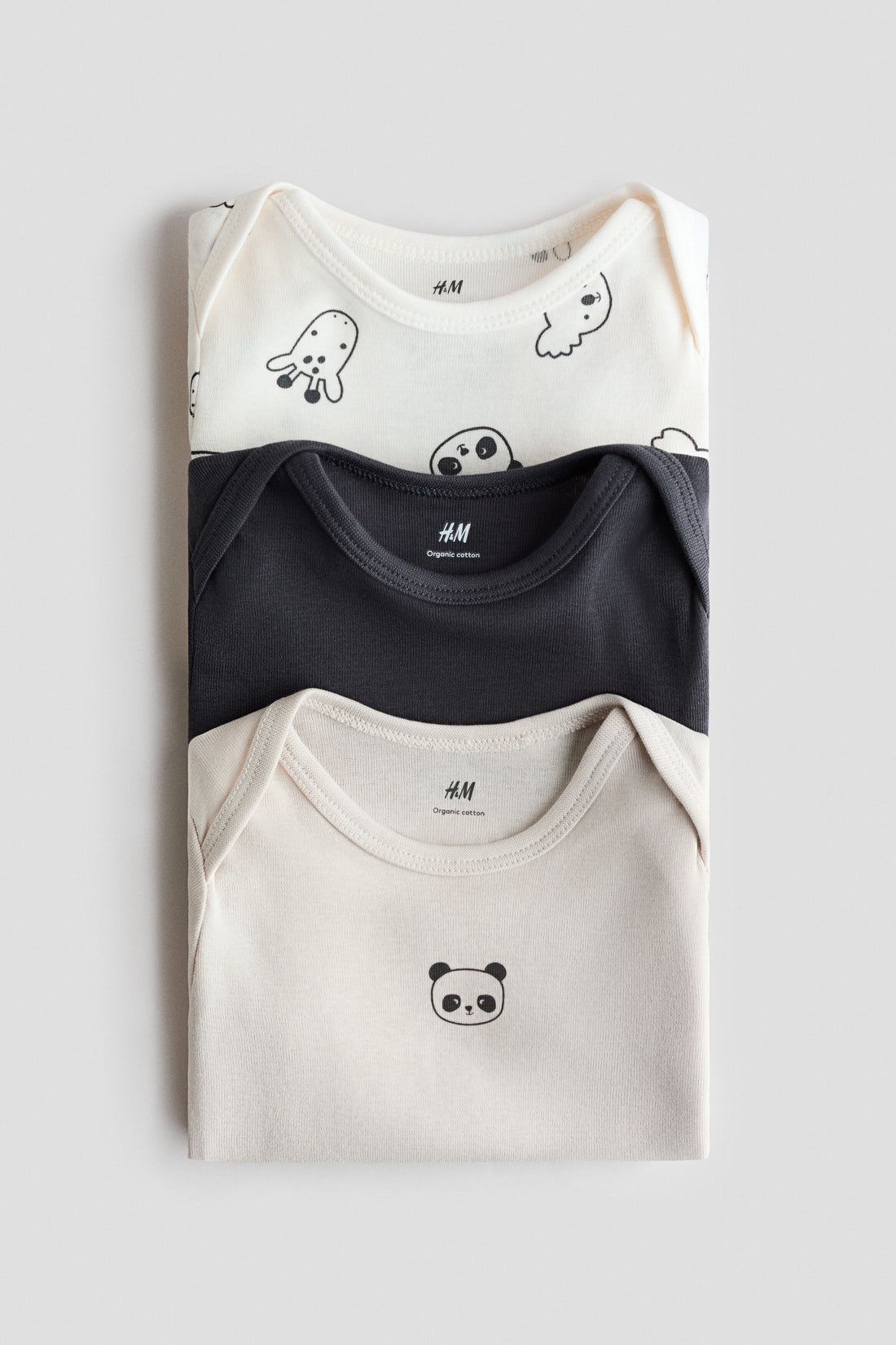 3-pack cotton envelope-neck bodysuits