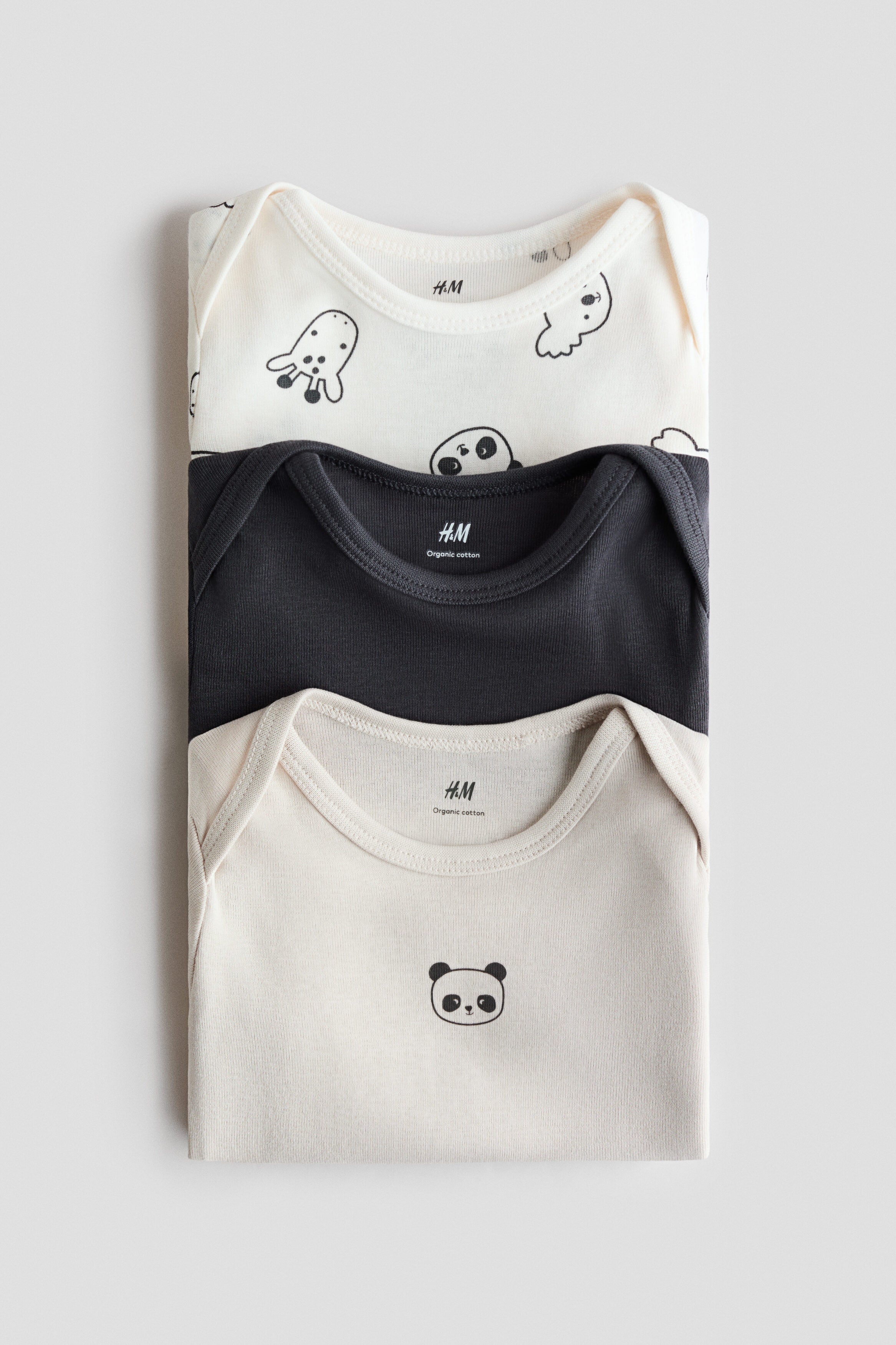 3-pack cotton envelope-neck bodysuits