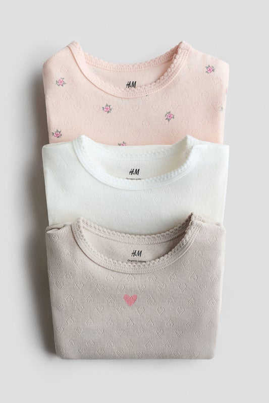 3-pack cotton bodysuits