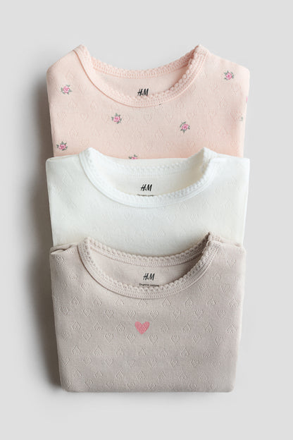 3-pack cotton bodysuits