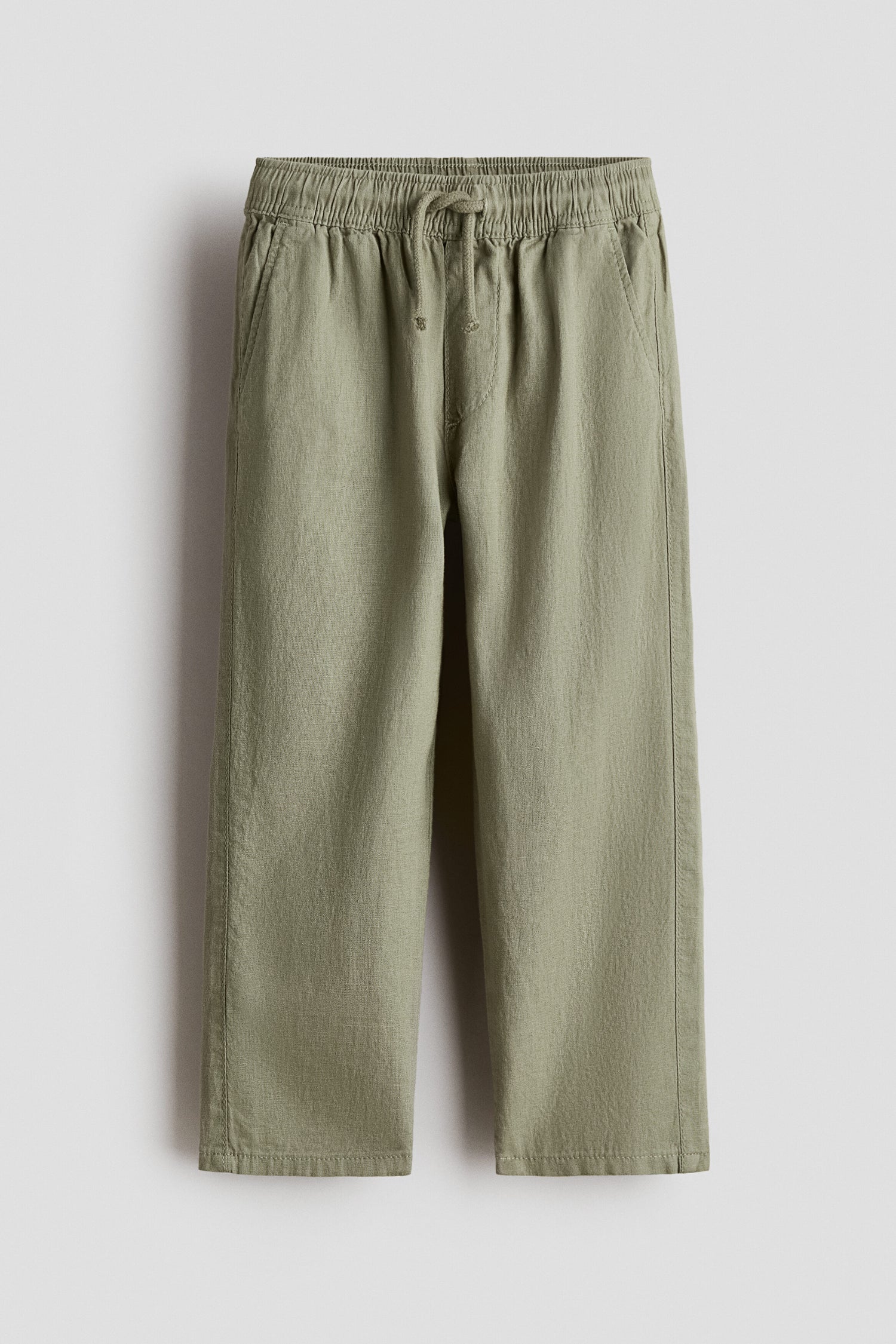 Linen-blend trousers - Green 2 / 1.5-2 Years
