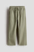Linen-blend trousers - Green 2 / 1.5-2 Years