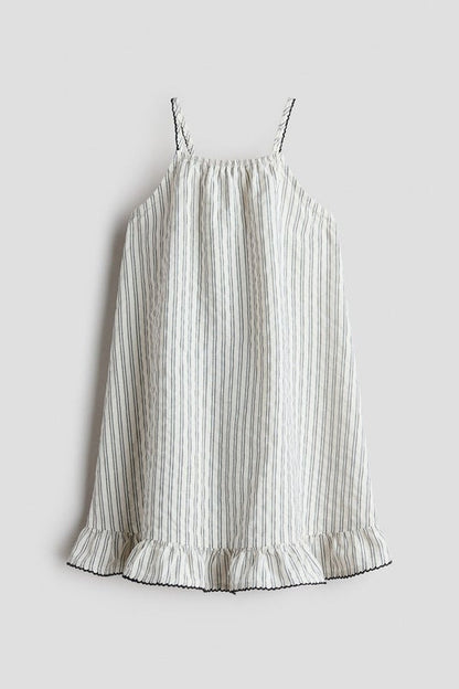Flounced strappy dress