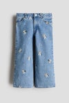 Printed Wide Leg Jeans